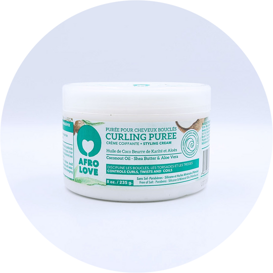 Afro Love Curling Puree, 8 oz plastic jar