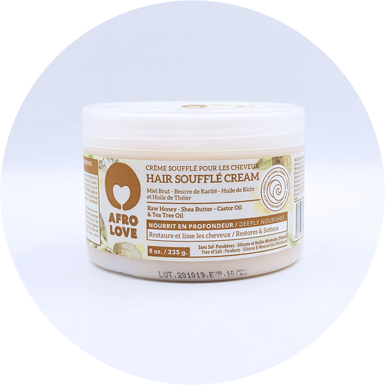Afro Love Hair Soufflé, 8 oz plastic jar