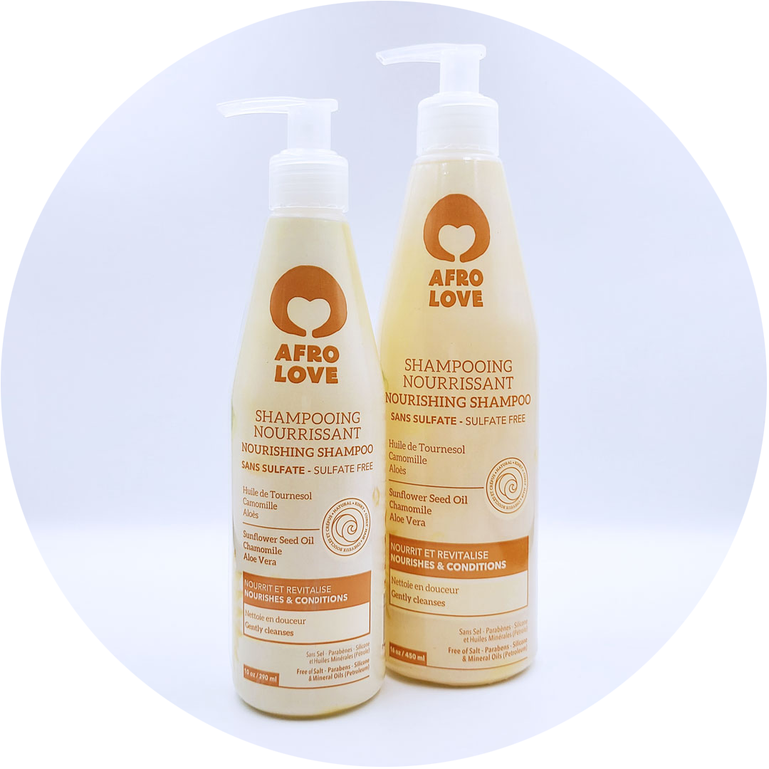 Afro Love Nourishing Shampoo, 10 oz and 16 oz bottle