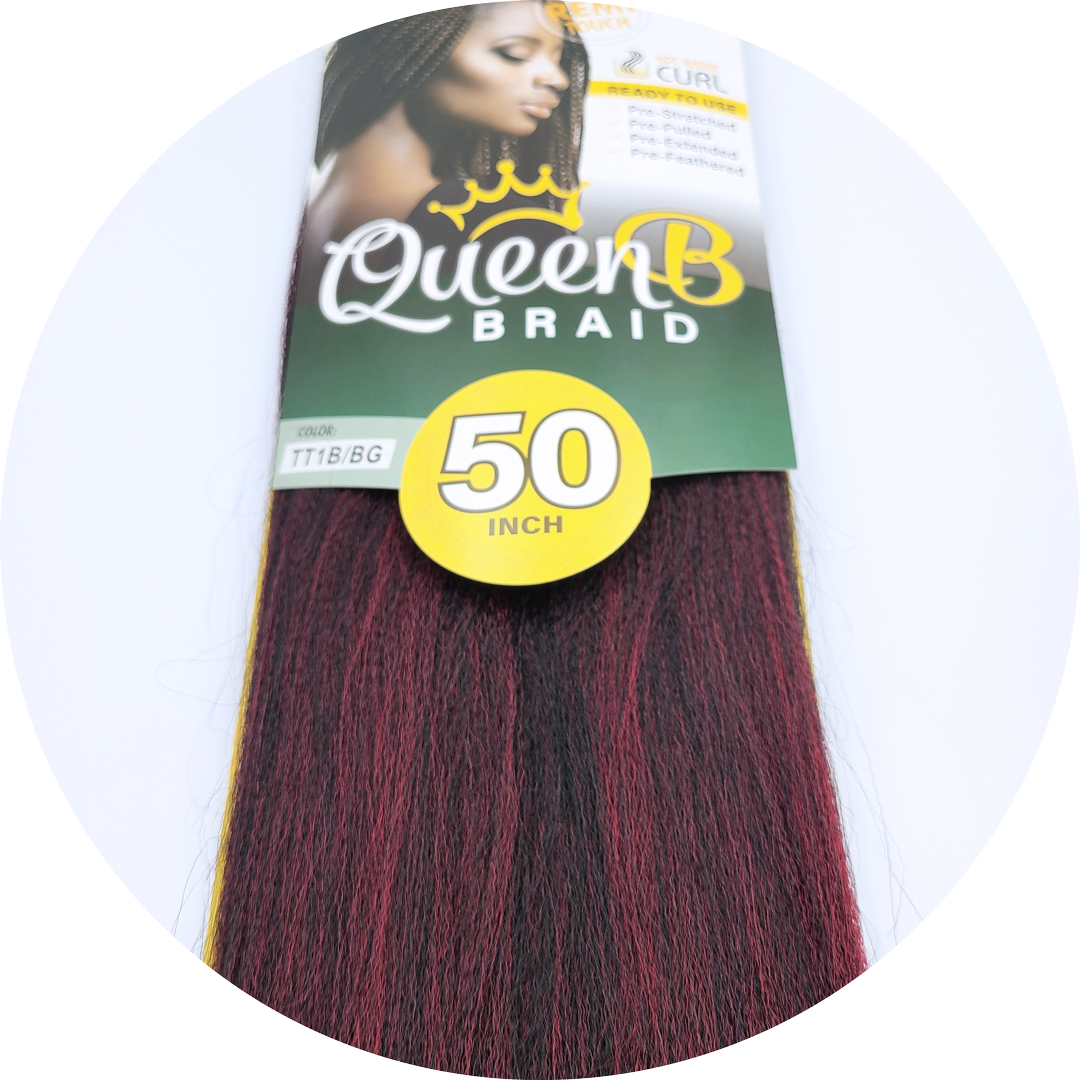 Urban Beauty Pre-Pulled Queen B Braiding Hair 50" #TT1B/BG