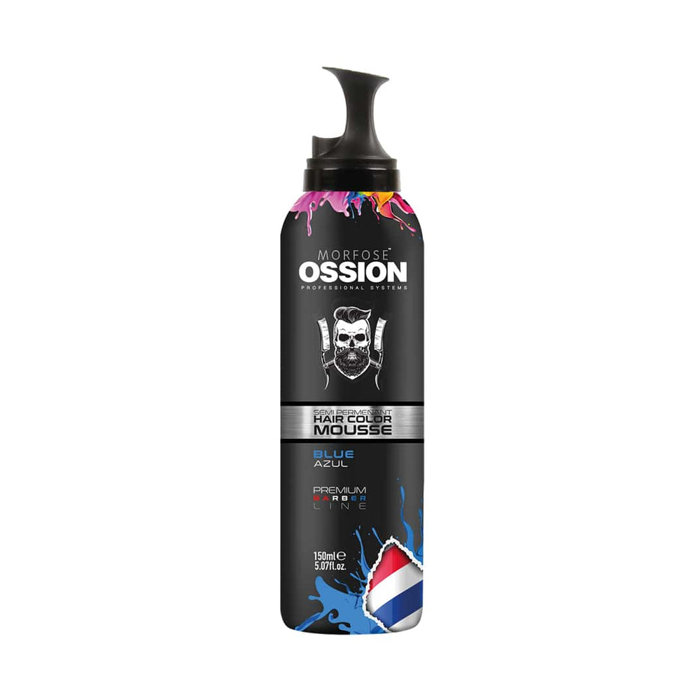 Ossion PBL Semi Permanent Hair Color Mousse - Blue - 150ml