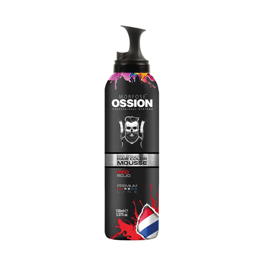 Ossion PBL Semi Permanent Hair Color Mousse - Red - 150ml
