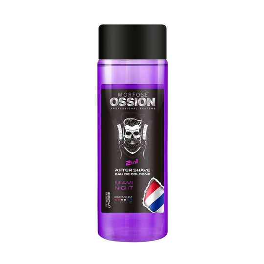 Ossion Premium Barber Line 2 in 1 After Shave Eau De Cologne Sachet - Miami Night -400ml