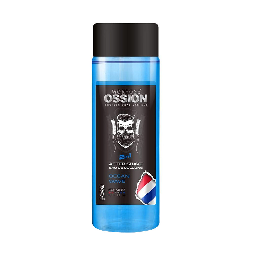 Ossion Premium Barber Line 2in1 After Shave Eau De Cologne Sachet - Ocean Wave - 400ml