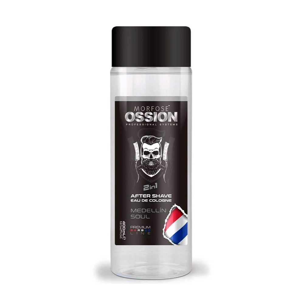 Ossion Premium Barber Line 2 in 1 After Shave Eau De Cologne Sachet - Medellin Soul 400ml