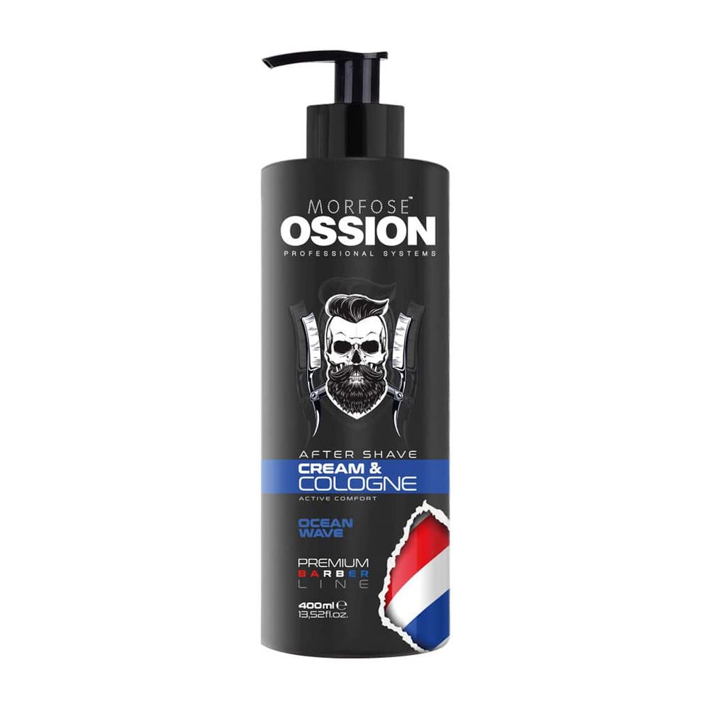 Ossion Premium Barber Line After Shave Ocean Wave Cream & Cologne 400ml