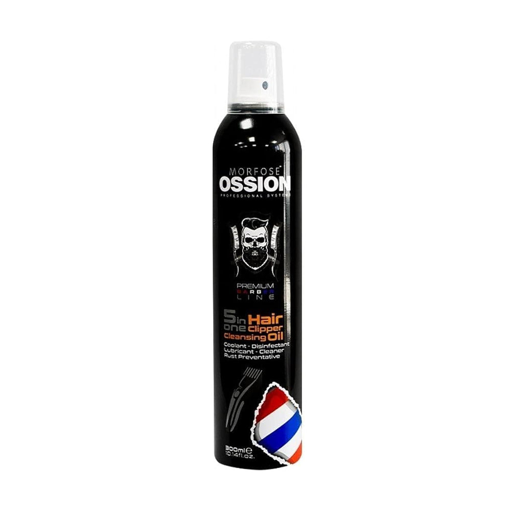 Ossion Premium Barber Line Hair Clipper Cleansing Oil 5 in 1 - 300ml