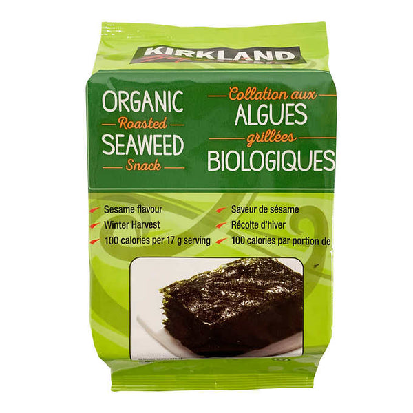 Kirkland Signature Organic Roasted Seaweed Snack Filedaria Inc