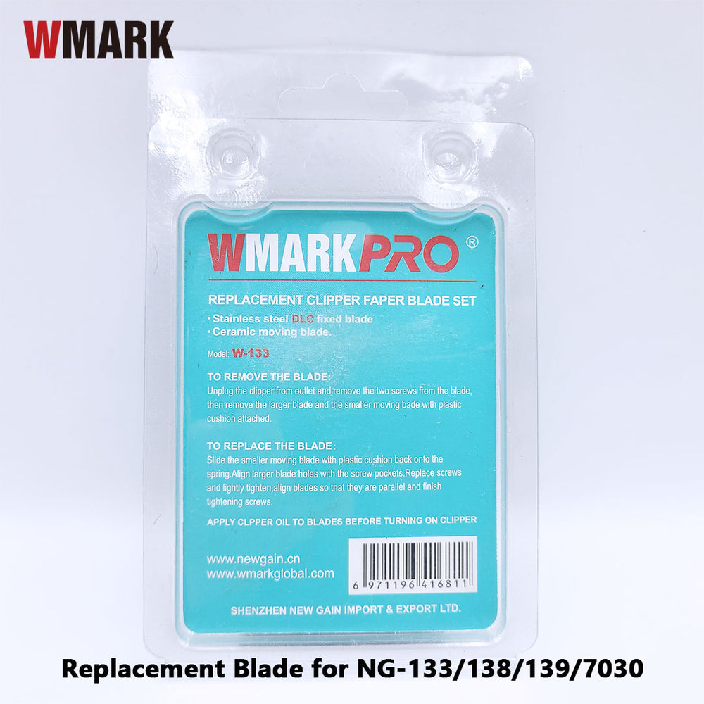 WMARK W-133 Replacement Clipper Blade Set