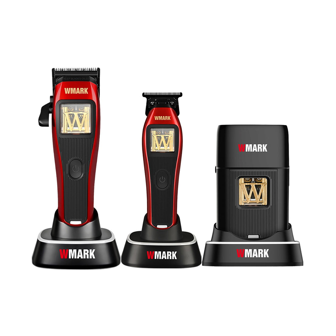 NG-X1, NG-XS1 &amp;  NG-XT1 Combo – WMARK’s High-Performance Clipper + Trimmer+ Shaver for Pro Barbers