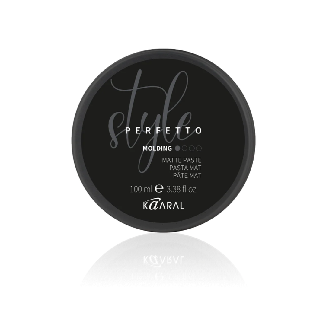 Kaaral Style Perfetto Molding Matte Paste Medium Hold – 100 ml hair styling paste for creating textured hairstyles with a natural matte finish and flexible control.