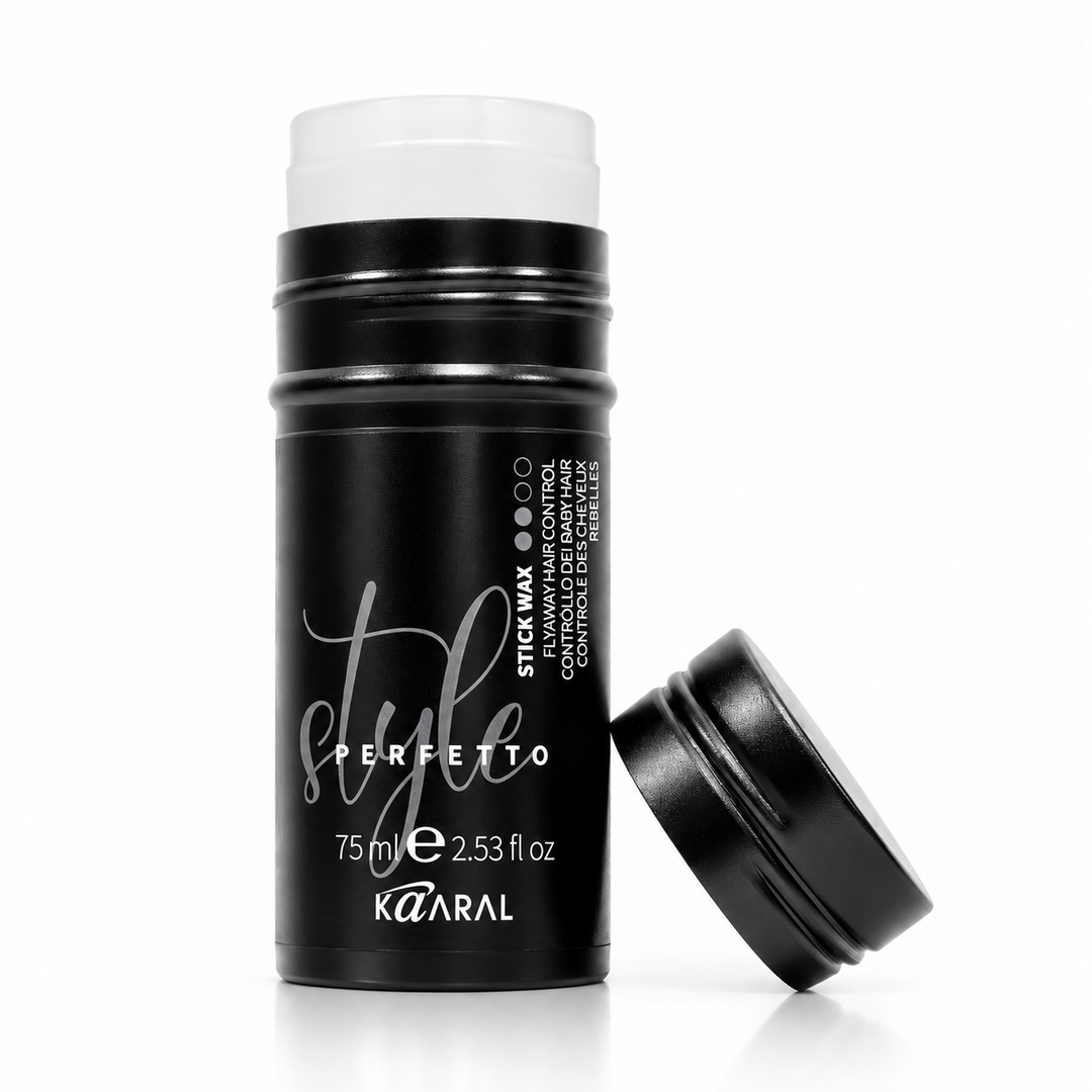 Kaaral Style Perfetto Stick Wax Flyaway Hair Control – 75 ml for smoothing flyaways, taming frizz, and styling unruly hair.