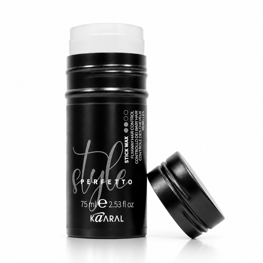 Kaaral Style Perfetto Stick Wax Flyaway Hair Control – 75 ml for smoothing flyaways, taming frizz, and styling unruly hair.