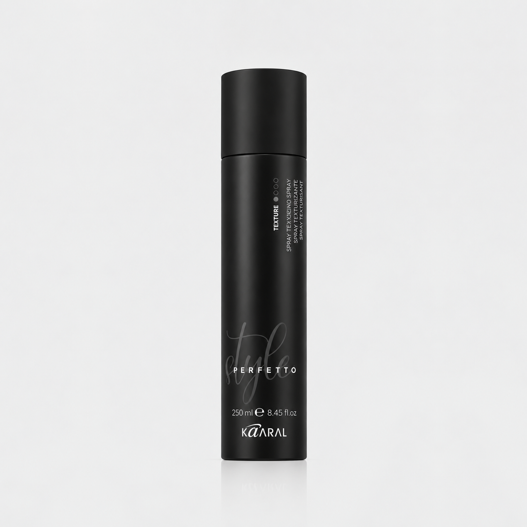 Kaaral Style Perfetto Texture Texturizing Spray – Soft Hold – 250 ml
Kaaral Style Perfetto Texture Texturizing Spray Soft Hold – 250 ml for adding texture, enhancing hair definition, and creating natural-looking hairstyles with soft hold.