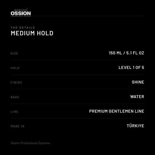 Morfose Ossion Premium Barber Medium Hold Hair Wax – 150 ml