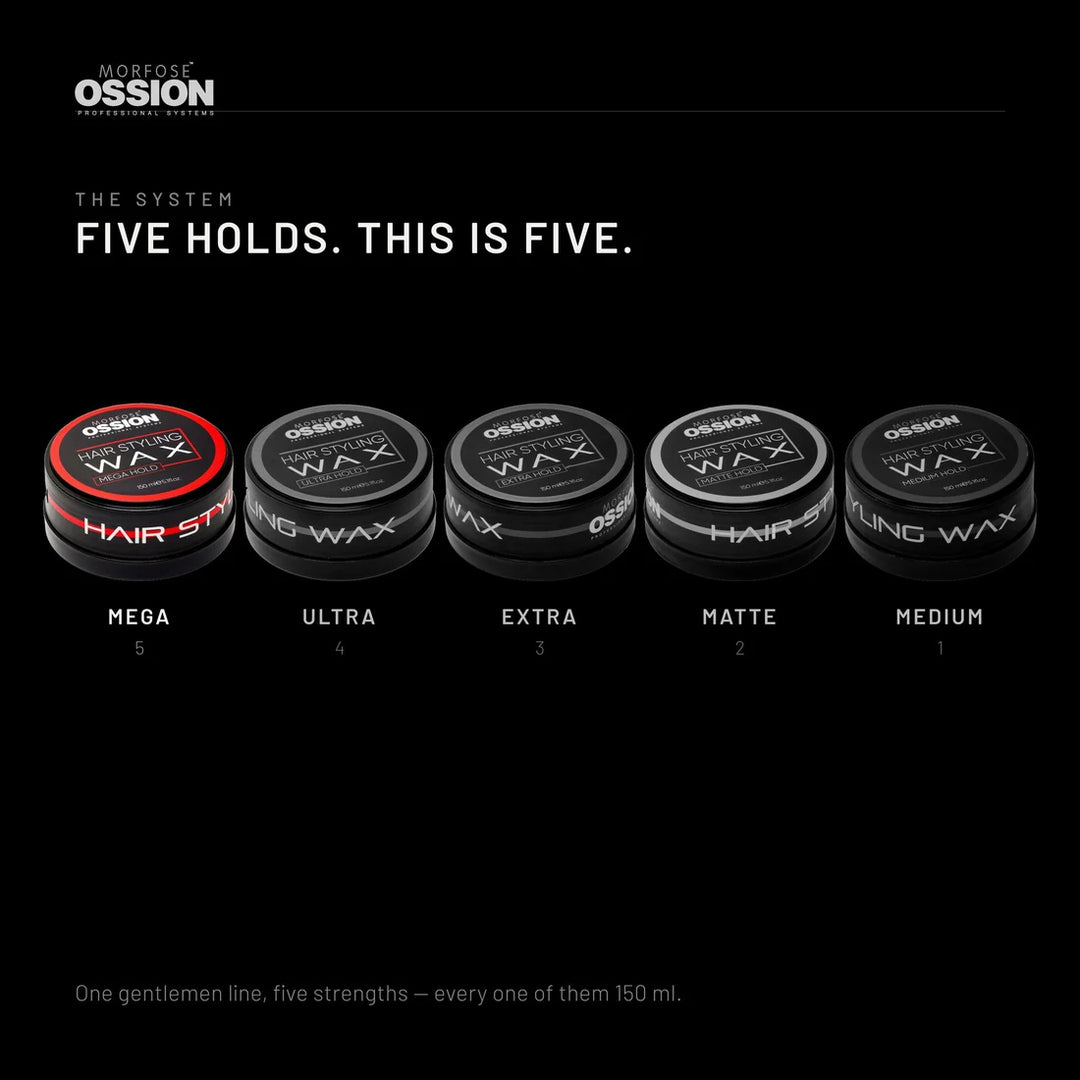 Morfose Ossion Premium Barber Mega Hold Hair Wax – 150 ml