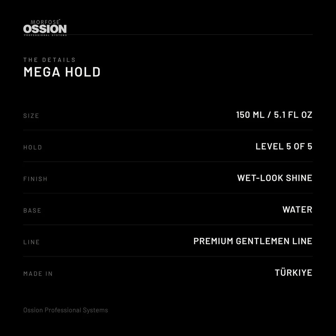 Morfose Ossion Premium Barber Mega Hold Hair Wax – 150 ml
