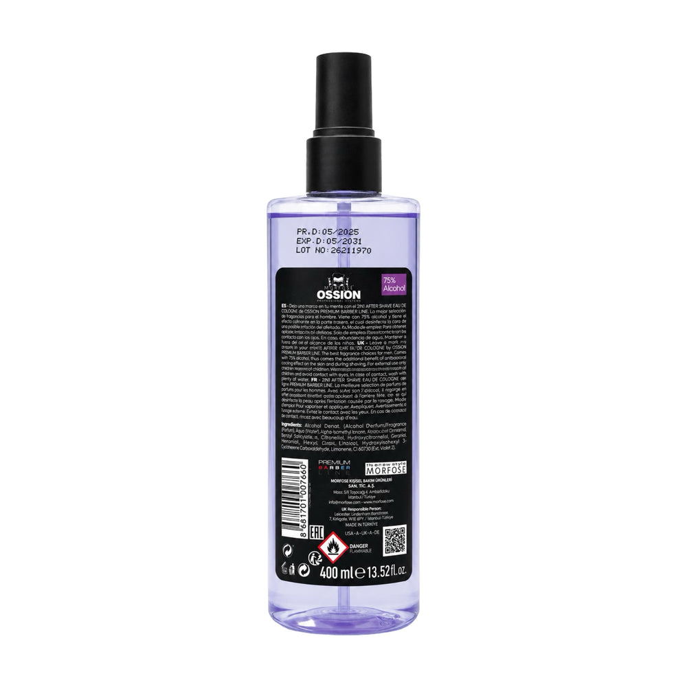Morfose Ossion Miami Night 2-in-1 After Shave Eau de Cologne – 400 ml
