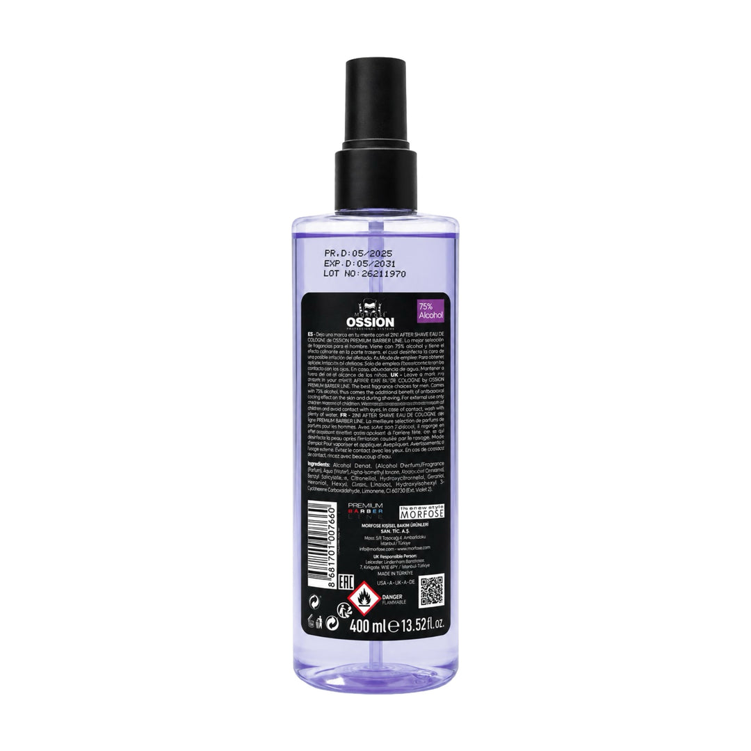 Morfose Ossion Miami Night 2-in-1 After Shave Eau de Cologne – 400 ml