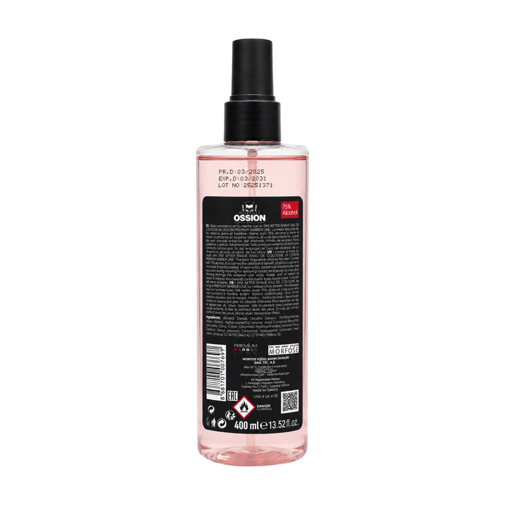 Morfose Ossion Red Storm 2-in-1 After Shave Eau de Cologne – 400 ml