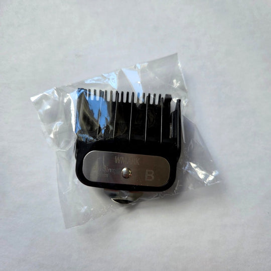 WMARK B61-GC001 guide comb set in clear polybag packaging with two clipper guards