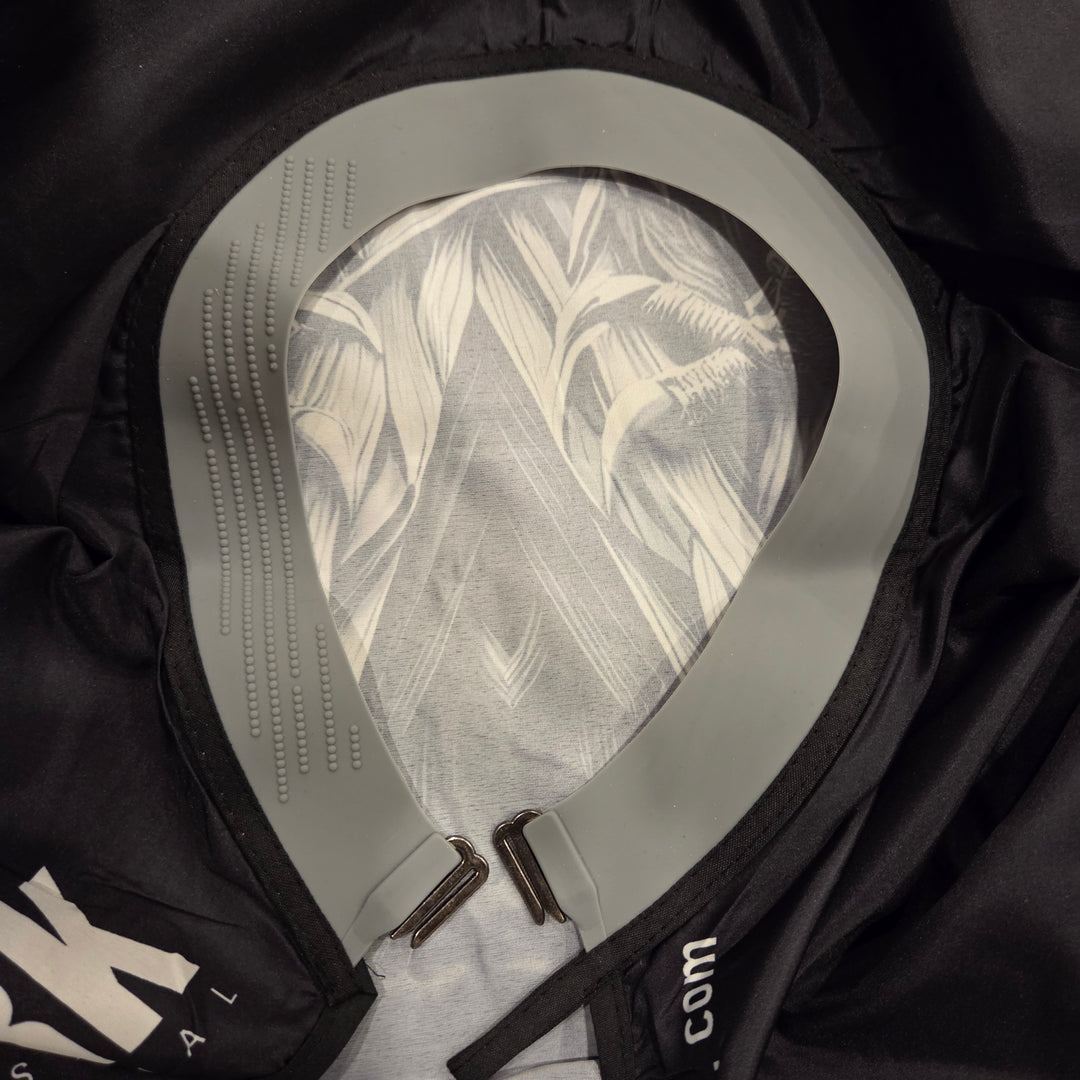 WMARK professional barber cape with silicone neck strip closeup