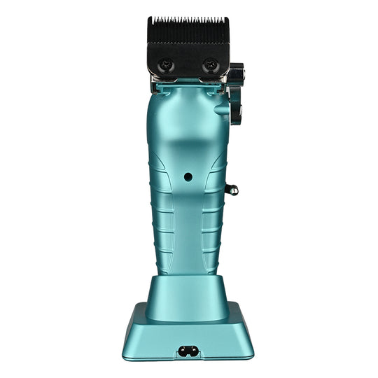 WMARK NG-133 Rechargeable Hair Clipper – Teal (Blue/Green Aqua) ergonomic back view.