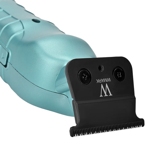 Close-up of WMARK NG-133 Trimmer blade – stainless steel detailing blade