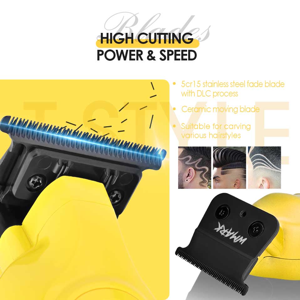 WMARK NG-339 Rechargeable Hair Trimmer - Professional Detailing Tool - Details