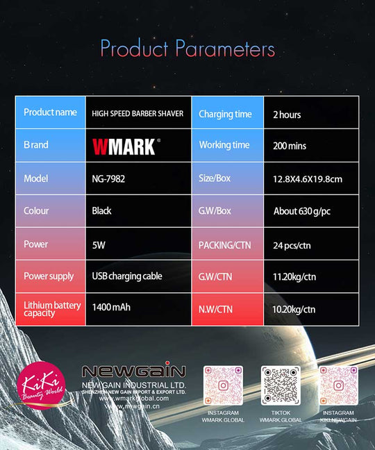 WMARK NG-7982 Professional Shaver