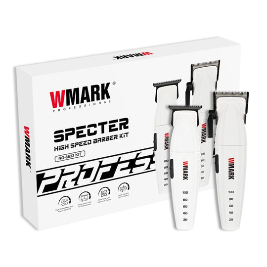 WMARK NG-8632KIT Specter Clipper and Trimmer Set - Rechargeable Professional Grooming Kit