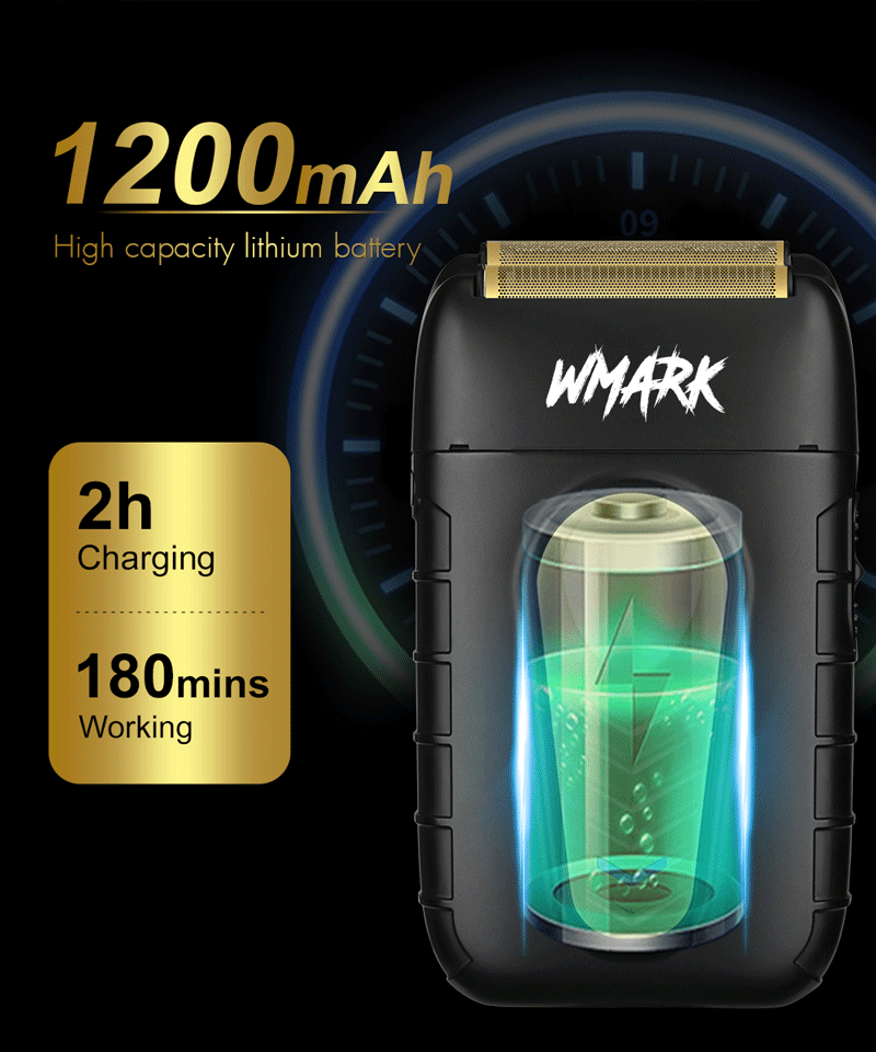 WMARK NG-938 Professional Barber Shaver – Black Gold