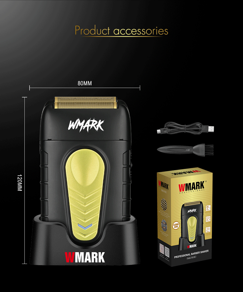WMARK NG-938 Professional Barber Shaver – Black Gold