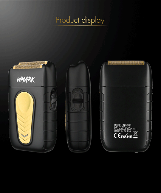 WMARK NG-938 Professional Barber Shaver – Black Gold