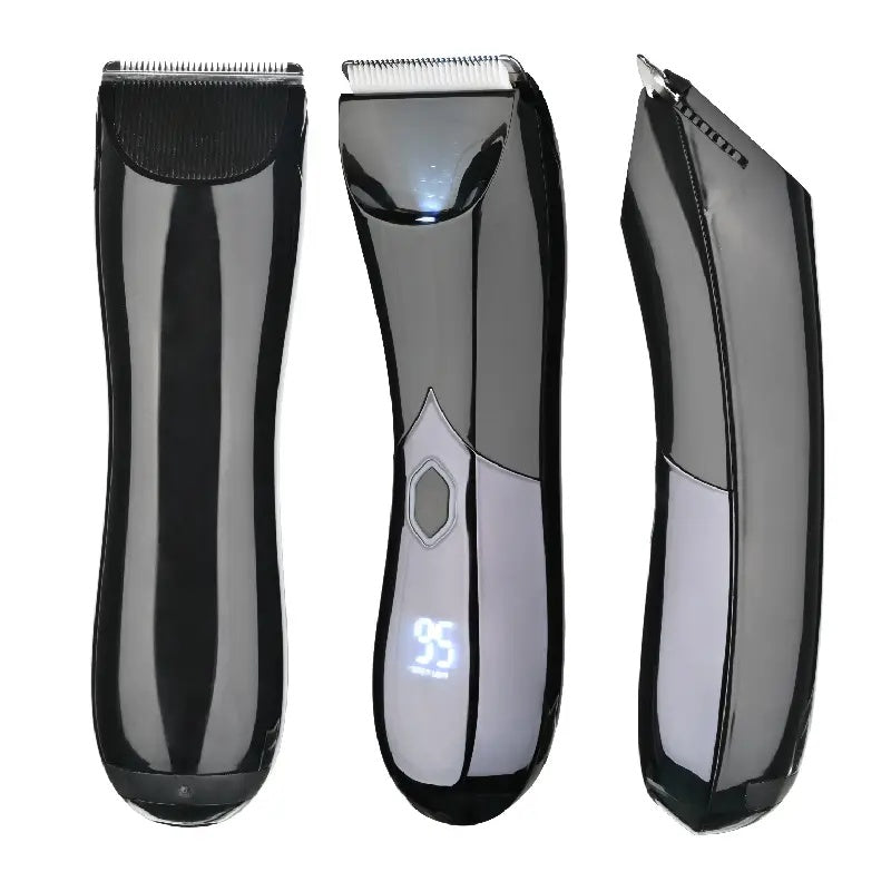 WMARK NG-BT001 body hair trimmer front, back and side views