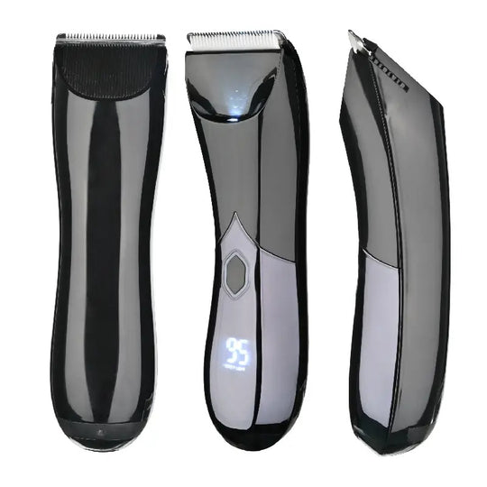WMARK NG-BT001 body hair trimmer front, back and side views
