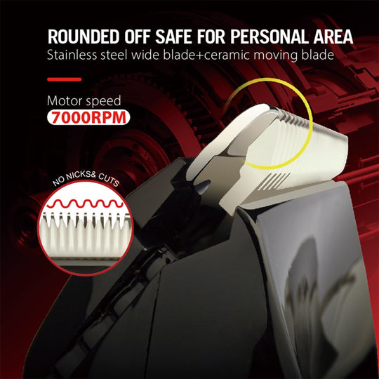 WMARK NG-BT001 body trimmer with ceramic moving blade and 7000 RPM motor