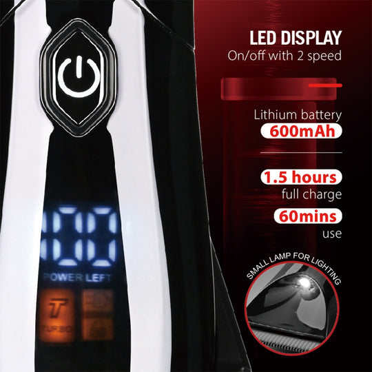 WMARK NG-BT001 rechargeable body trimmer LED battery display and built-in light