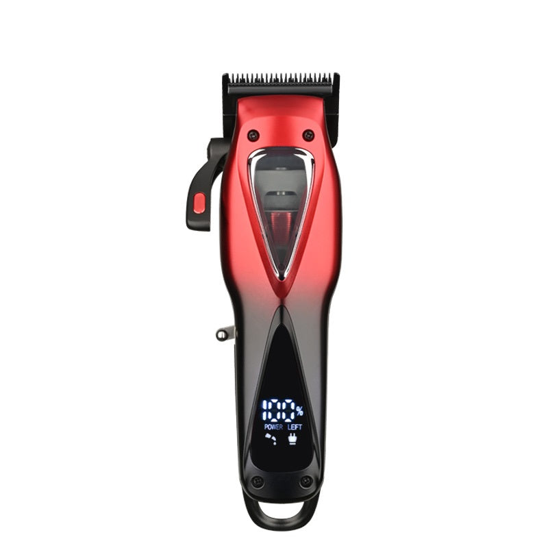 WMARK NG-IF1 professional vector motor hair clipper with DLC faper blade and LED display for professional barber and salon hair cutting.
