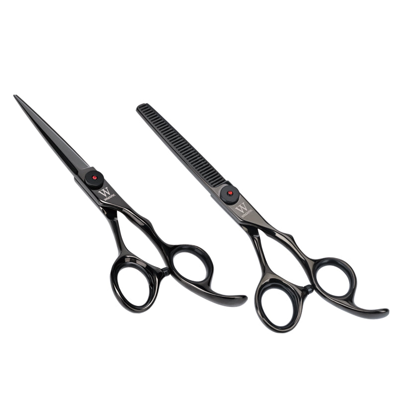WMARK NG-PS002 Professional Hair Scissors Set – 6" Cutting & Thinning (9CR18 Steel)