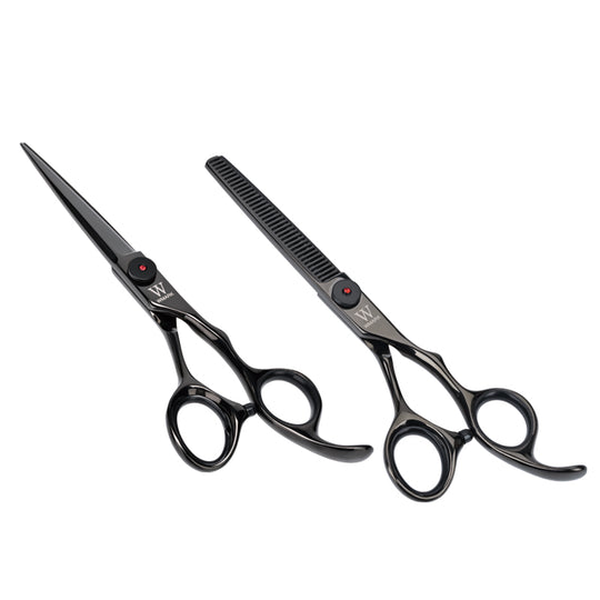 WMARK NG-PS002 Professional Hair Scissors Set – 6" Cutting & Thinning (9CR18 Steel)