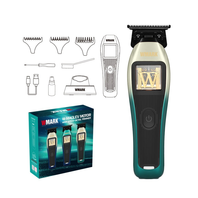 WMARK NG-XT1 POLAR professional cordless vector motor detail hair trimmer with stainless steel DLC T-blade