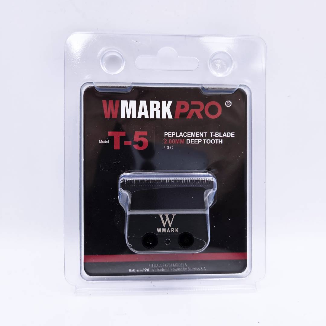 WMARK T-5 Black DLC coated replacement T-Blade – Fits BaByliss / BaBylissPRO FX787 – Diamond-Like Carbon OEM alternative