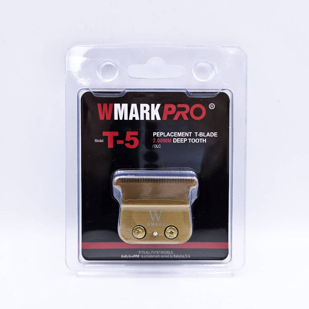 WMARK T-5 Gold deep tooth replacement T-Blade – Fits BaByliss / BaBylissPRO FX787 – OEM quality alternative