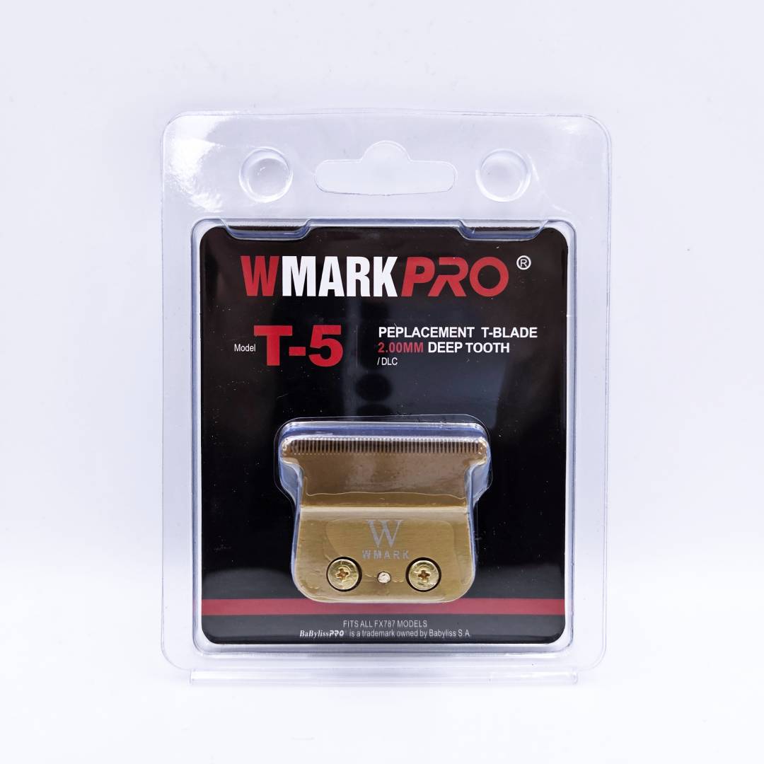 WMARK T-5 Gold deep tooth replacement T-Blade – Fits BaByliss / BaBylissPRO FX787 – OEM quality alternative