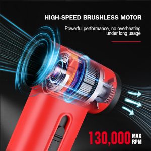 WMARK ターボブロワー 130000RPM 大風量ブラック・レッド 1台 WMARK Turbo Jet Blower NG-TB001 | High-Speed Barber Fan