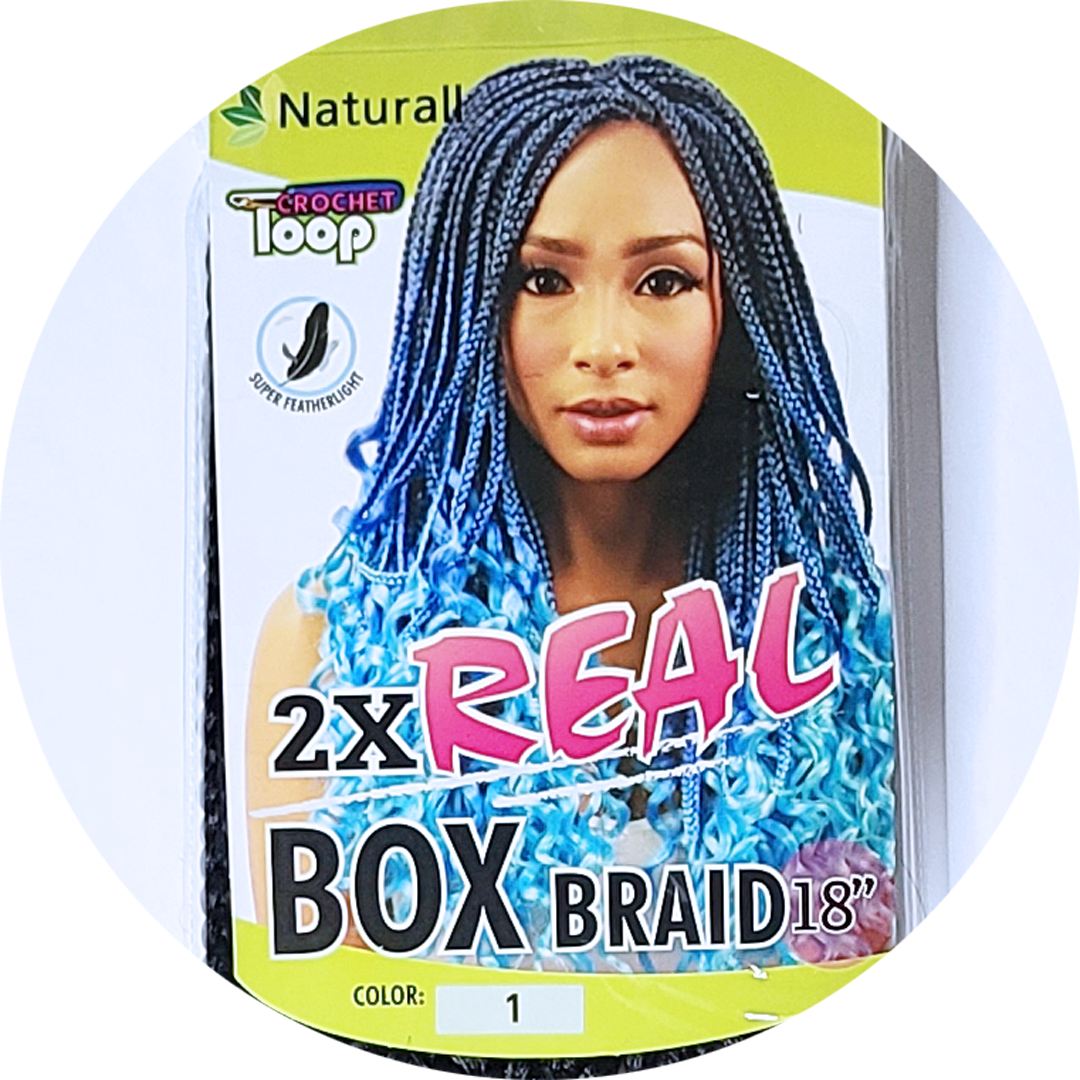 Package of box braids