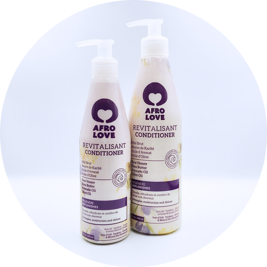 Afro Love Conditioner, 10 oz and 16 oz bottle