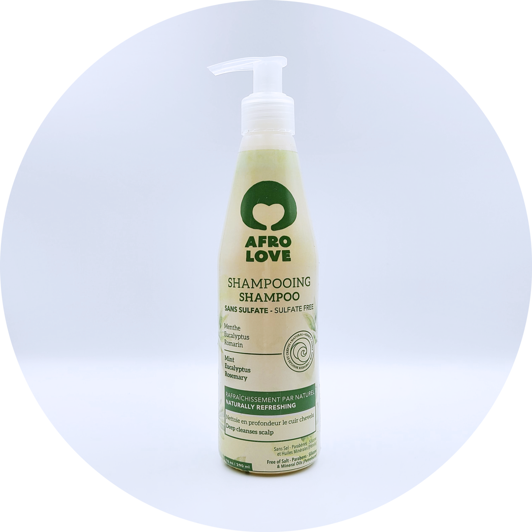 Afro Love Mint Shampoo, 10 oz bottle