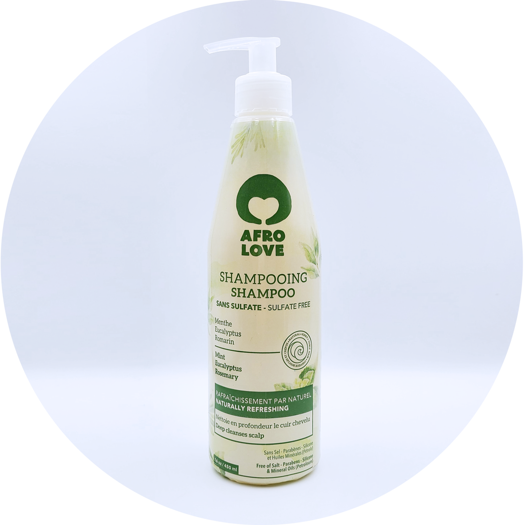 Afro Love Mint Shampoo, 16 oz bottle